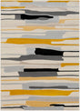 Surya City Cit-2340 Mustard, Black, Light Gray, Taupe Rugs.