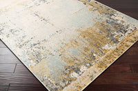 Surya City Cit-2378 Mustard, Aqua, Beige, Khaki, Taupe Organic / Abstract Area Rug