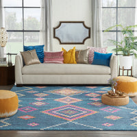 Nourison Passion Psn44 Navy Area Rug