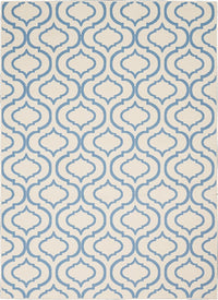 Nourison Jubilant Jub19 Ivory / Blue Geometric Area Rug