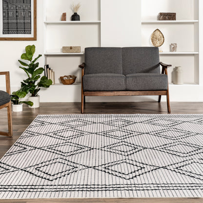 AreaRugs.com Wavaj Nwa1112A Ivory Area Rug