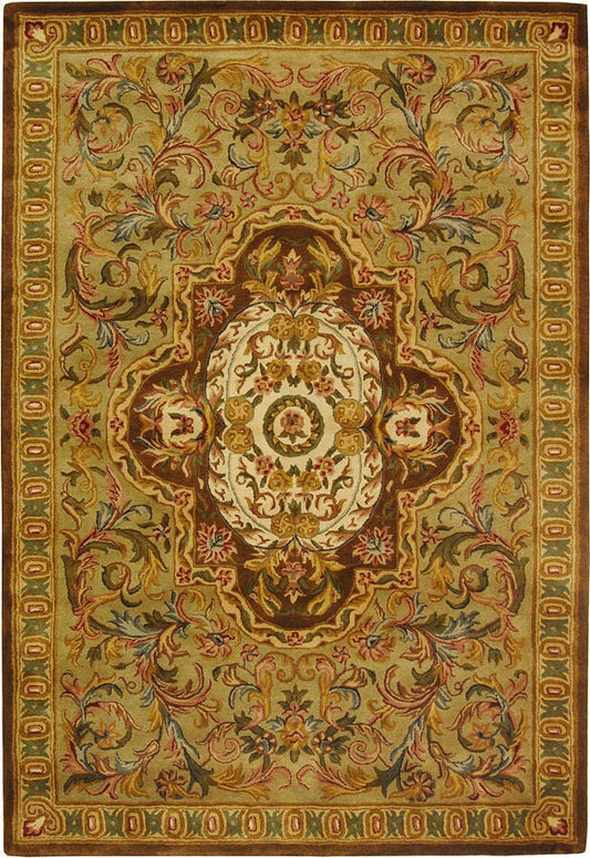 Safavieh Classic cl220a Beige / Olive Area Rug