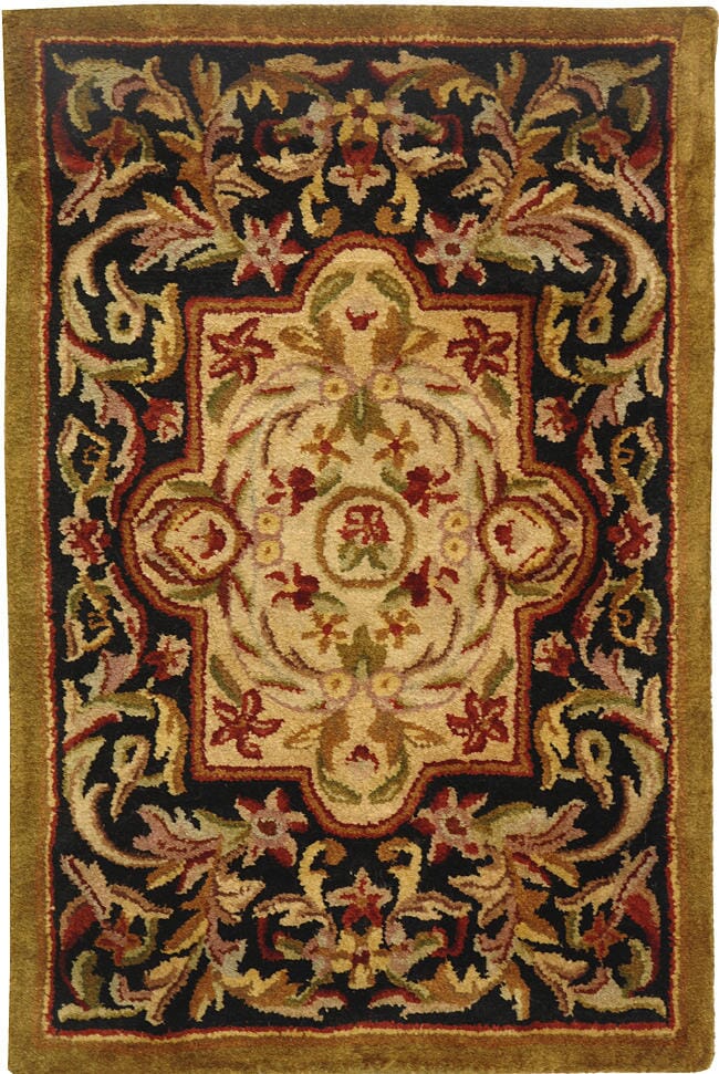 Safavieh Classic Cl220B Black / Beige Area Rug