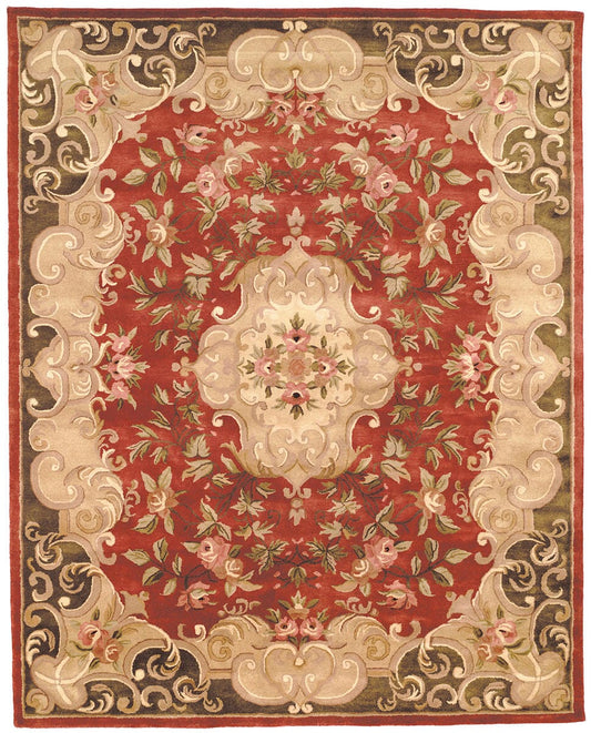 Safavieh Classic Cl234A Rust / Green Area Rug