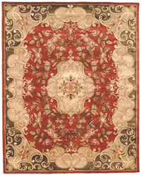 Safavieh Classic Cl234A Rust / Green Area Rug