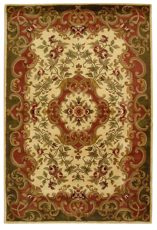 Safavieh Classic Cl234C Ivory / Green Area Rug