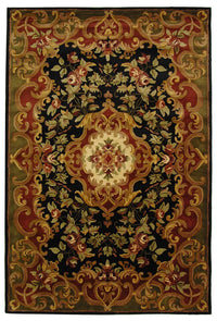 Safavieh Classic Cl234D Black / Green Area Rug