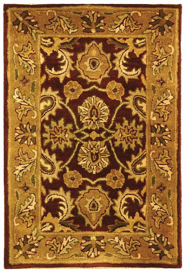 Safavieh Classic Cl244A Burgundy / Gold Area Rug