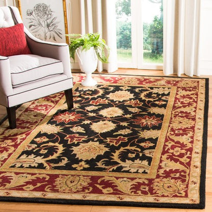 Safavieh Classic Cl244C Black / Burgundy Rugs