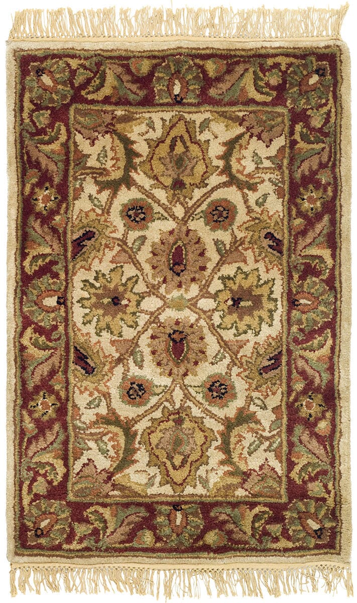 Safavieh Classic Cl244D Ivory / Red Area Rug