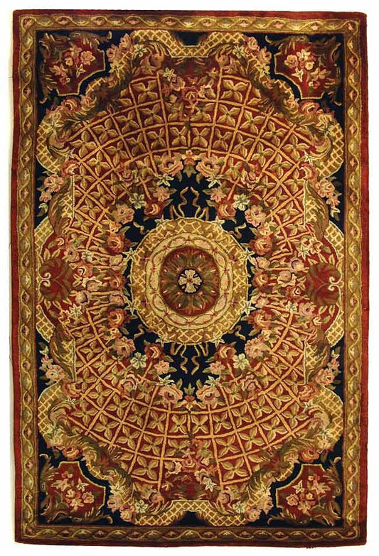 Safavieh Classic Cl304B Burgundy / Black Area Rug