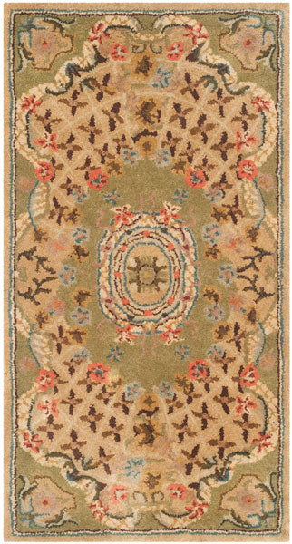 Safavieh Classic Cl304D Toupe / Light Green Rugs