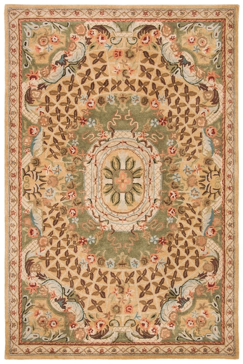 Safavieh Classic Cl304D Toupe / Light Green Rugs