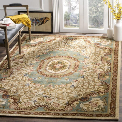 Safavieh Classic Cl304E Ivory / Light Blue Area Rug