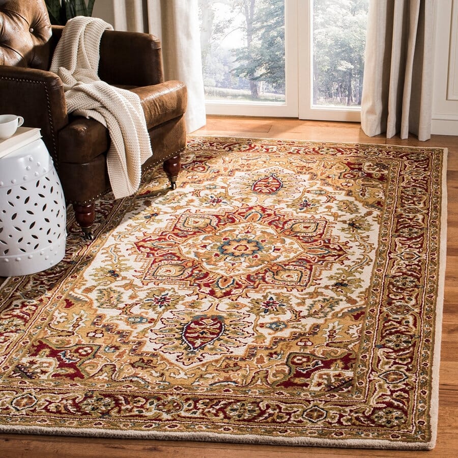 Safavieh Classic Cl763A Light Gold / Red Area Rug