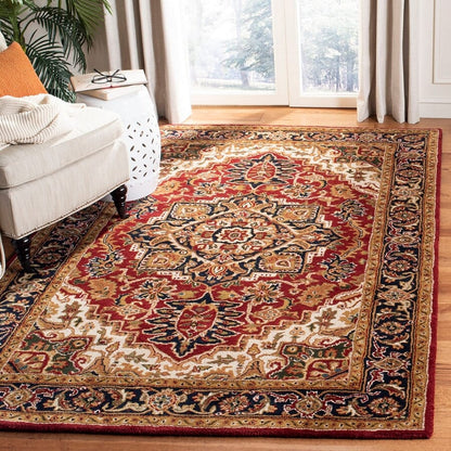 Safavieh Classic Cl763B Red / Navy Area Rug