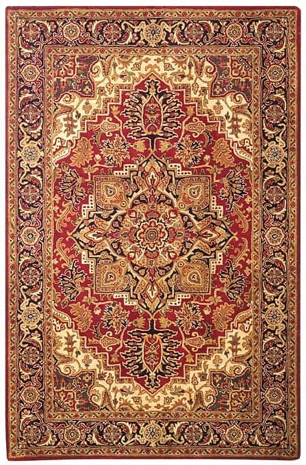 Safavieh Classic Cl763B Red / Navy Area Rug