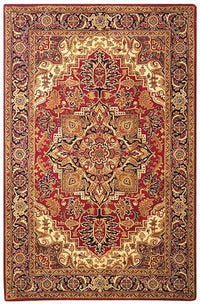 Safavieh Classic Cl763B Red / Navy Area Rug