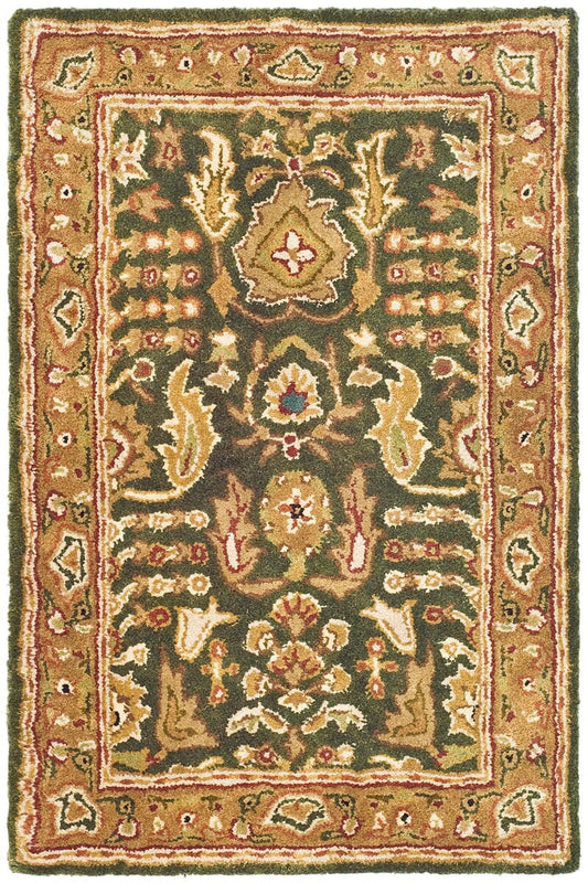 Safavieh Classic cl764b Light Green / Gold Area Rug