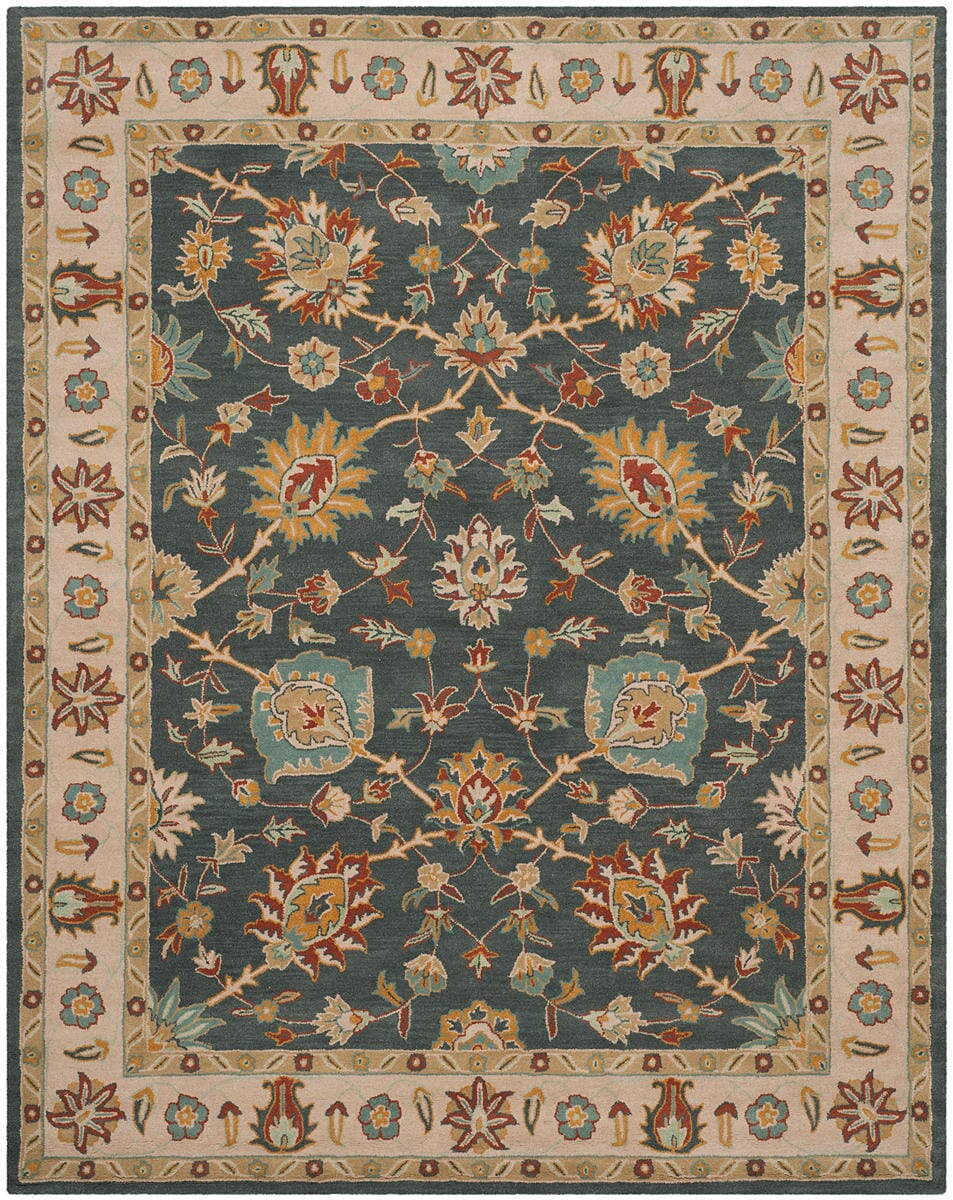 Safavieh Classic Cl934A Dark Grey / Ivory Area Rug