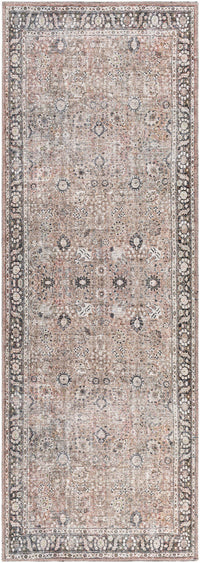 Surya Colin Cln-2300 Charcoal, Black, Tan, Medium Brown Area Rug