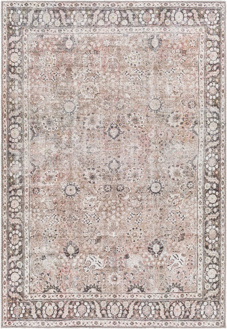 Surya Colin Cln-2300 Charcoal, Black, Tan, Medium Brown Rugs.