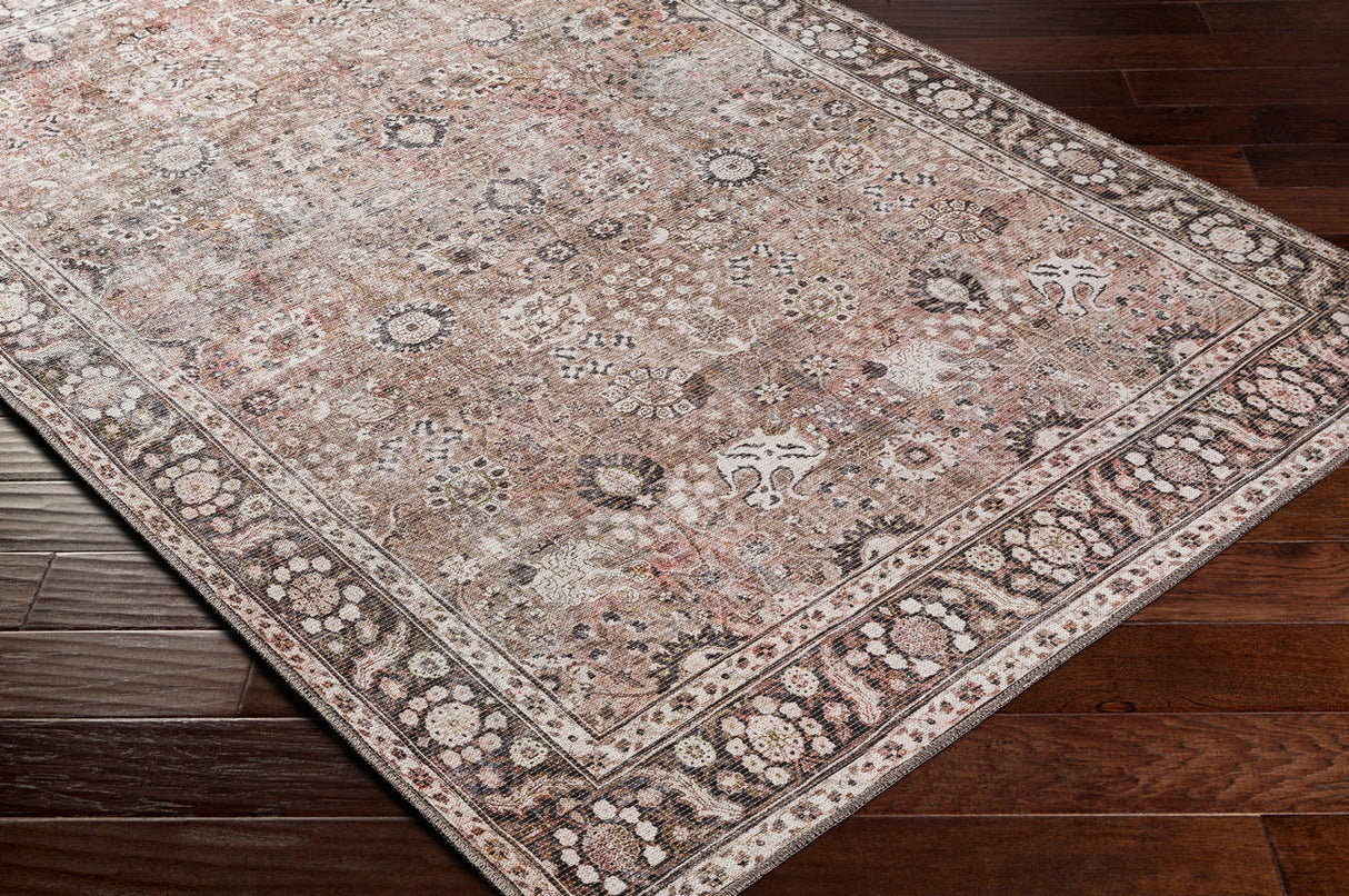 Surya Colin Cln-2300 Charcoal, Black, Tan, Medium Brown Rugs.
