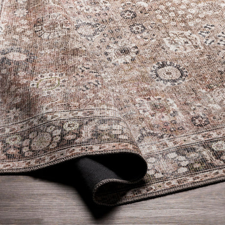 Surya Colin Cln-2300 Charcoal, Black, Tan, Medium Brown Rugs.