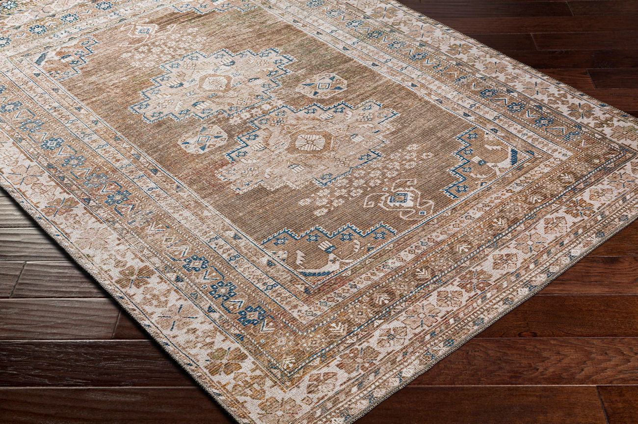 Surya Colin Cln-2303 Dusty Sage, Light Beige, Blue, Cream Rugs.