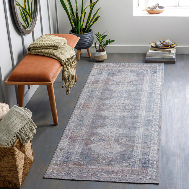 Surya Colin Cln-2304 Charcoal, Gray, Light Gray, Brown Rugs.