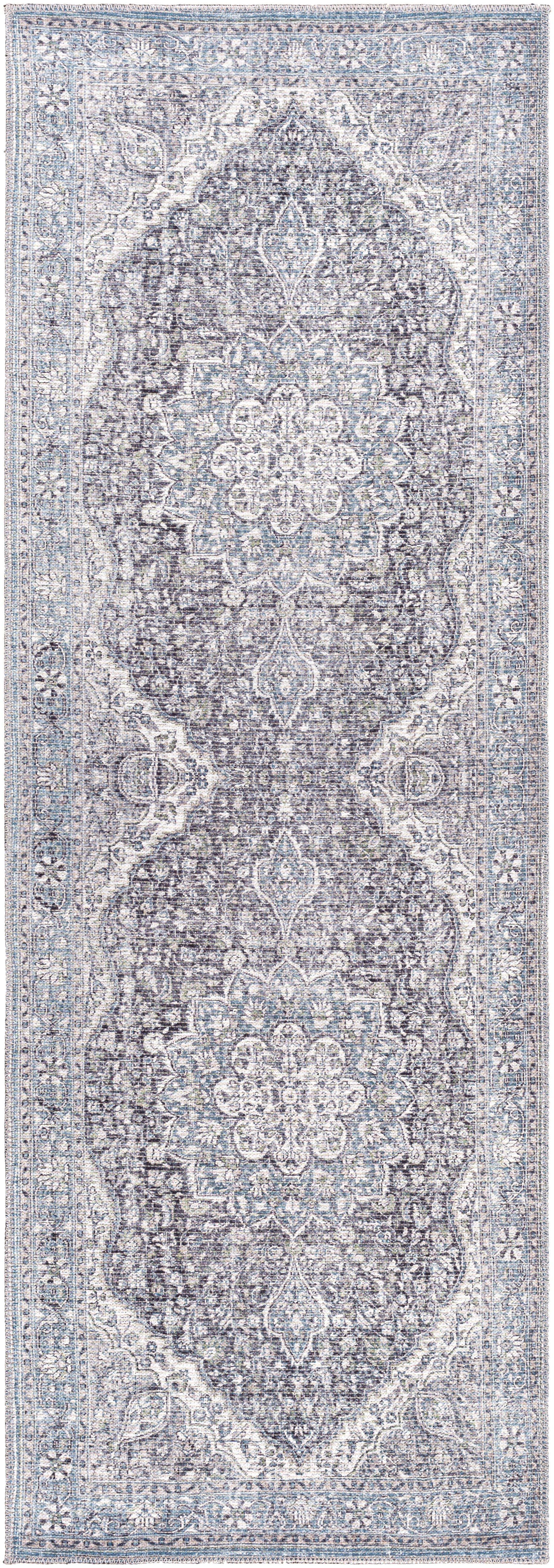 Surya Colin Cln-2308 Dark Blue, Dark Green, Black, Cream Area Rug