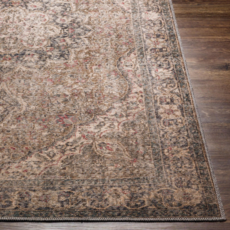 Surya Colin Cln-2309 Dusty Sage, Olive, Red, Black Rugs.