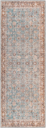 Surya Colin Cln-2310 Light Blue, Tan, Orange, Brown Rugs.