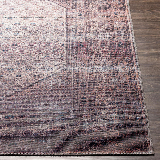 Surya Colin Cln-2313 Plum, Ink Blue, Dusty Pink, Cream Rugs.