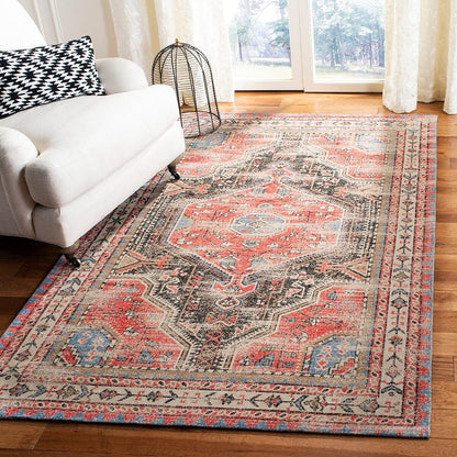 Safavieh Classic Vintage Clv308Q Red / Charcoal Vintage / Distressed Area Rug
