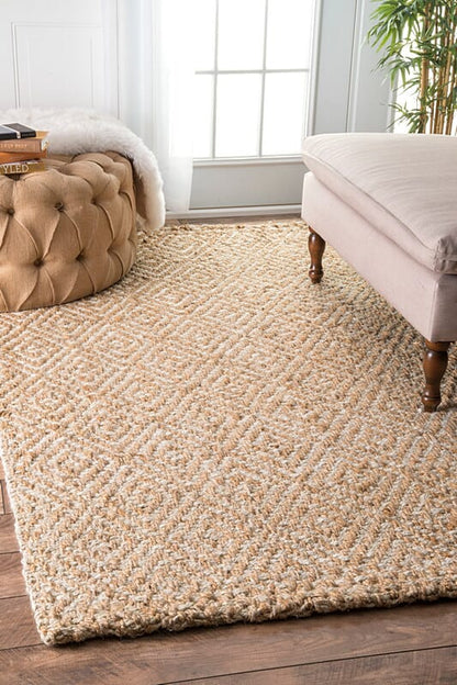 AreaRugs.com Kafra Clwa Natural Geometric Area Rug