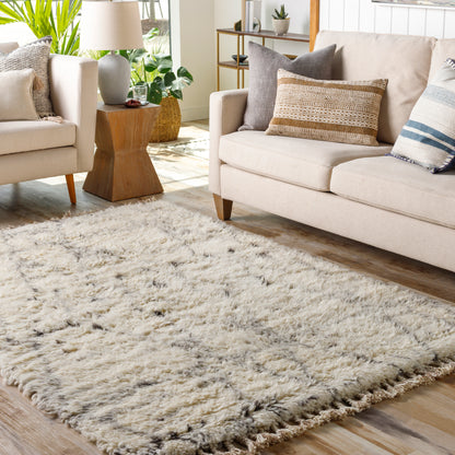 Surya Camille Cme-2304 Cream, Medium Gray, Charcoal Area Rug