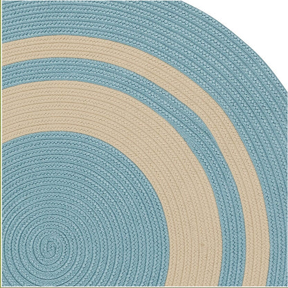 Colonial Mills Coronado Round Cn30 Federal Blue Bordered Area Rug