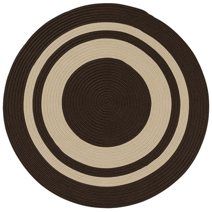 Colonial Mills Coronado Round Cn50 Earth Brown Bordered Area Rug