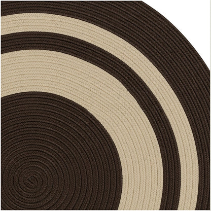 Colonial Mills Coronado Round Cn50 Earth Brown Bordered Area Rug