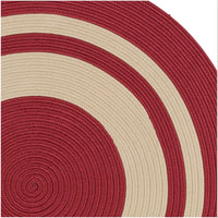 Colonial Mills Coronado Round Cn60 Red Bordered Area Rug