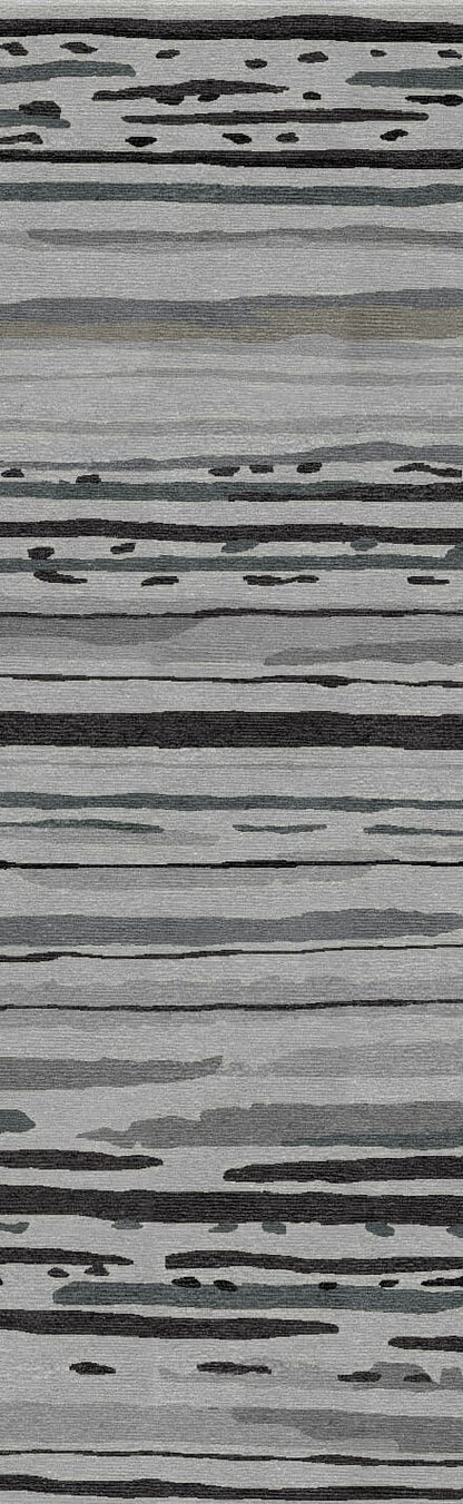 Jaipur Colours Sketchy Lines Co08 Classic Gray / Classic Gray Striped Area Rug