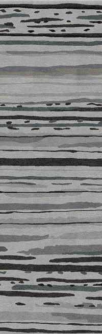 Jaipur Colours Sketchy Lines Co08 Classic Gray / Classic Gray Striped Area Rug