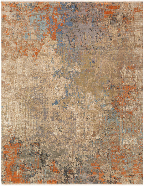 Surya Colaba Coa-2003 Olive, Wheat, Cream, Burnt Orange Rugs.