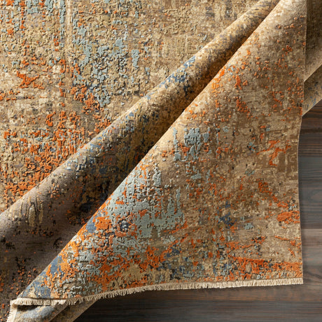 Surya Colaba Coa-2003 Olive, Wheat, Cream, Burnt Orange Rugs.