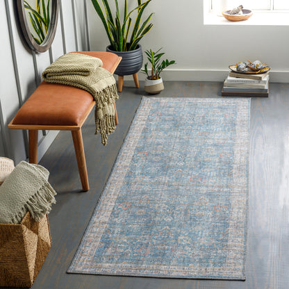 Surya Cobb Cob-2300 Light Blue, Blue, Rose, Oatmeal Area Rug