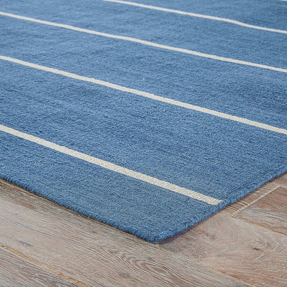 Jaipur Coastal Shores Cape Cod Coh09 Stellar / Fog Striped Area Rug