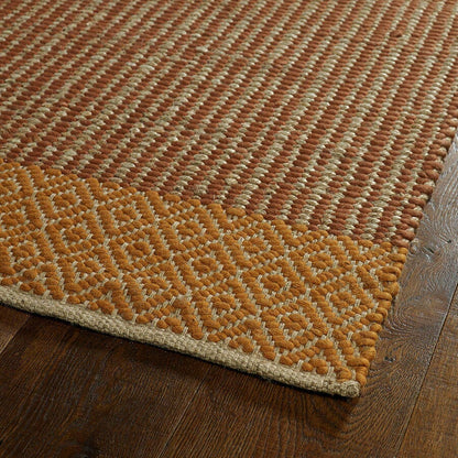 Kaleen Colinas Col02 Paprika (53) Striped Area Rug