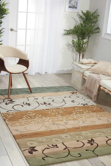 Nourison Contour Con10 Green Area Rug