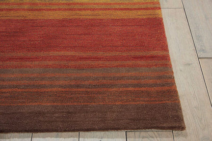 Nourison Contour Con15 Harvest Striped Area Rug